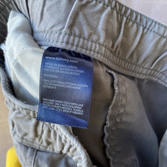 Tommy Hilfinger Jogger Drawstring Waist Pants Boy Small (8-10) Gray W/Pockets - Picture 13 of 16